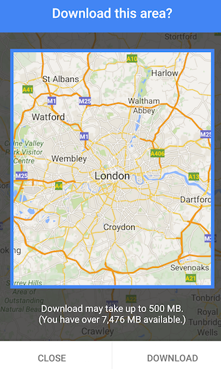 Google Operating System: Big Offline Google Maps